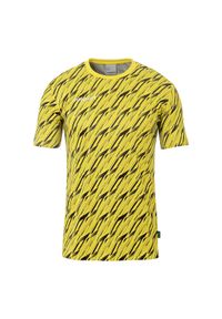UHLSPORT - Koszulka dla dzieci Uhlsport Progressive 28. Kolor: czarny, zielony, wielokolorowy. Materiał: tkanina. Wzór: nadruk. Sport: piłka nożna