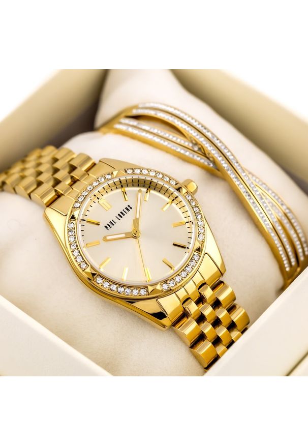 Paul Lorens - KOMPLET PREZENTOWY DAMSKI PAUL LORENS Zegarek + bransoletka (zg543d)