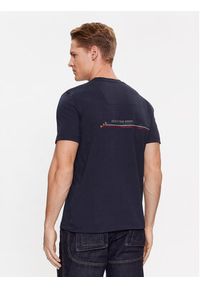 Aeronautica Militare T-Shirt 232TS2078J592 Granatowy Regular Fit. Kolor: niebieski. Materiał: bawełna #4
