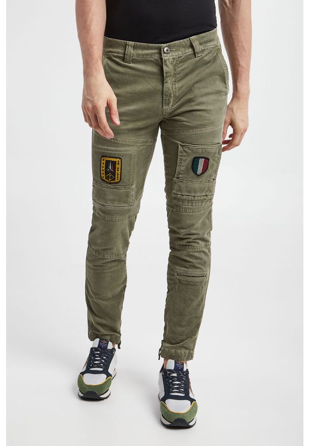 Aeronautica Militare - Spodnie męskie AERONAUTICA MILITARE. Wzór: aplikacja