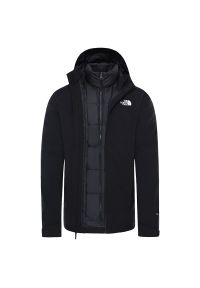 Kurtka The North Face Mountain Light Futurelight Triclimte 0A4R2IKX71 - czarna. Kolor: czarny. Materiał: materiał, poliester, puch. Sport: turystyka piesza