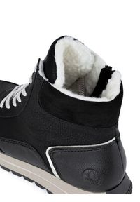 Rieker Trzewiki N4008-00 Czarny. Kolor: czarny. Materiał: materiał #4