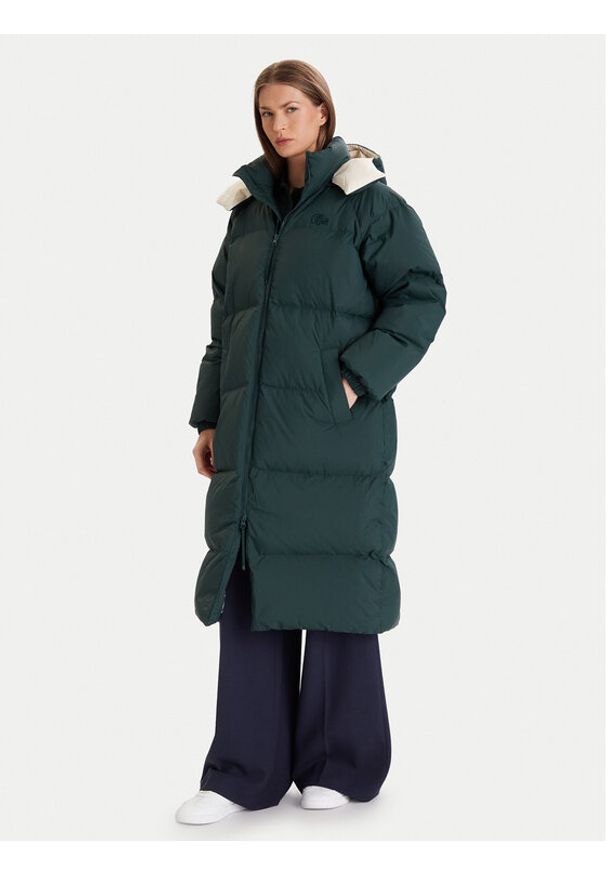 Lacoste Kurtka puchowa BF9001 Zielony Oversize. Kolor: zielony. Materiał: syntetyk