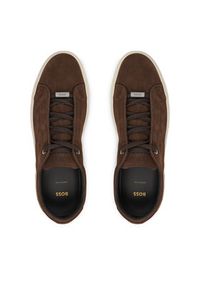 BOSS Sneakersy Gary 50552971 Brązowy. Kolor: brązowy. Materiał: skóra, zamsz #3