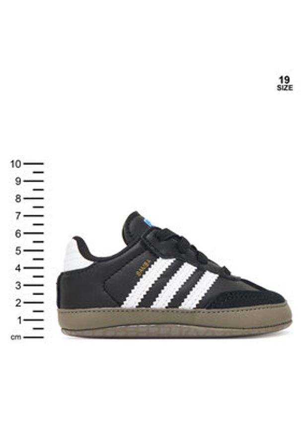 Adidas - adidas Sneakersy Samba Kids JI2757 Czarny. Kolor: czarny. Materiał: skóra