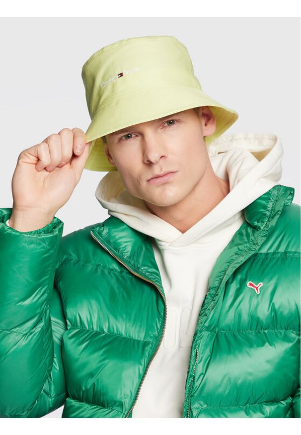 Tommy Jeans Bucket Sport Bucket AW0AW14597 Żółty. Kolor: żółty. Materiał: bawełna, materiał. Styl: sportowy