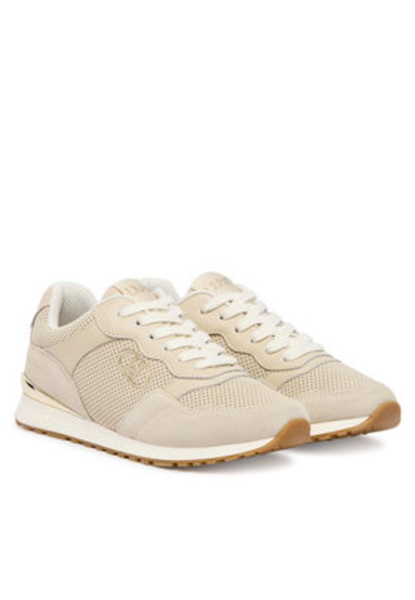 Liu Jo Sneakersy Wonder Low 02 Bis BA6001 PX658 Beżowy. Kolor: beżowy. Materiał: skóra, zamsz