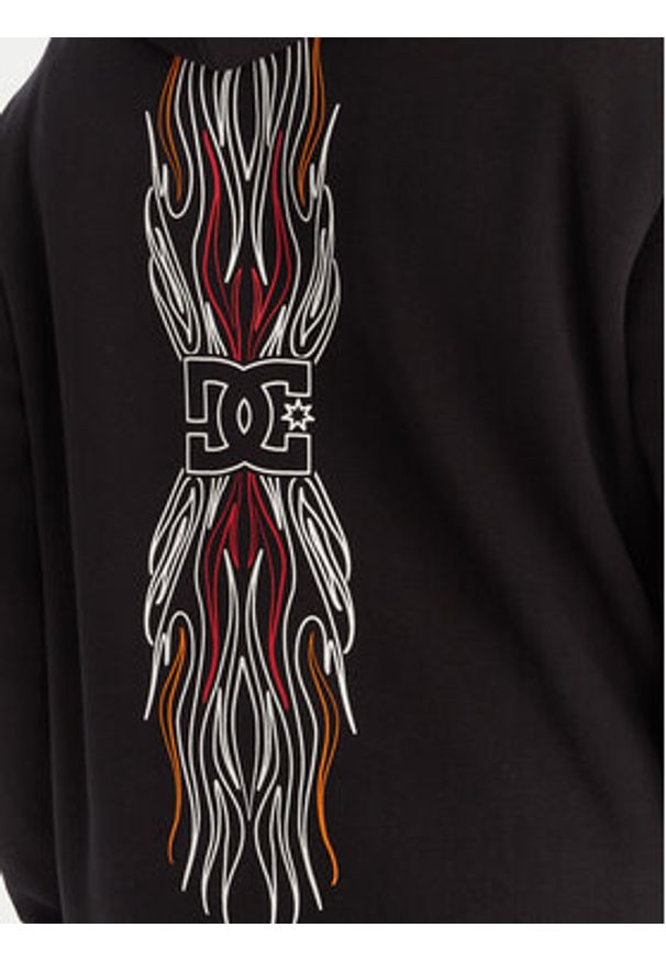 DC Shoes Bluza Burnt Out EDYSF03253 Czarny Regular Fit. Kolor: czarny. Materiał: bawełna