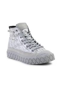 Buty do chodzenia damskie Palladium Palla Ace Re-quilt. Zapięcie: zamek. Kolor: szary. Materiał: materiał, syntetyk, tkanina. Szerokość cholewki: normalna. Sport: turystyka piesza