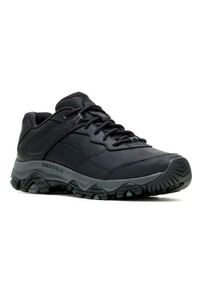 Buty do chodzenia męskie Merrell Moab Adventure 3. Zapięcie: sznurówki. Kolor: czarny. Materiał: guma, skóra, tkanina, materiał, syntetyk. Szerokość cholewki: normalna. Sport: turystyka piesza