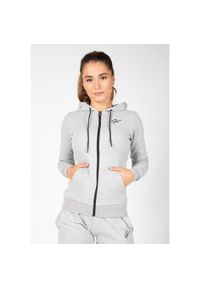 GORILLA WEAR - Pixley Bluza z kapturem zapinana na suwak - Szary. Typ kołnierza: kaptur. Kolor: szary. Sport: fitness