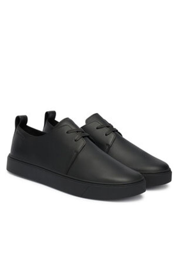 Calvin Klein Sneakersy Hybrid Clean Cup Derby Lth HM0HM02011 Czarny. Kolor: czarny. Materiał: skóra