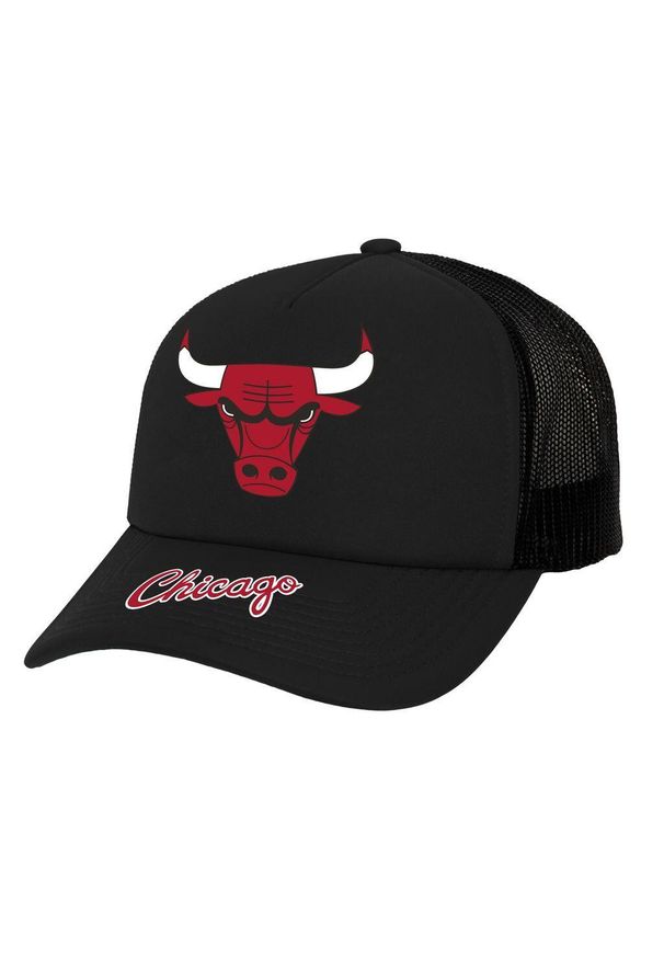 Mitchell & Ness - Czapka Trucker Chicago Bulls NBA Team Origins Hwc. Kolor: czarny. Styl: sportowy