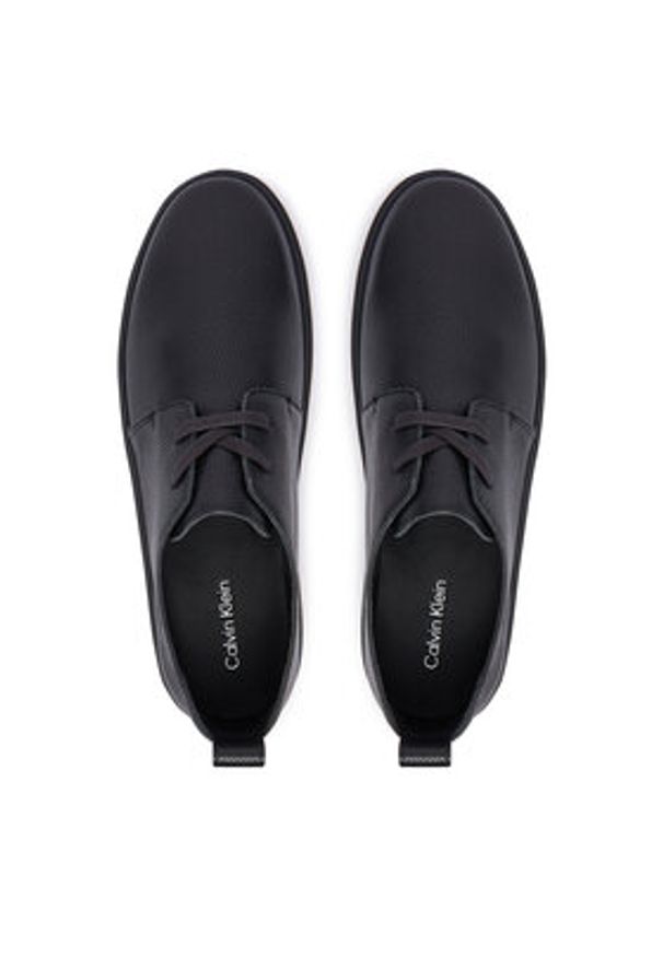 Calvin Klein Półbuty Hybrid Clean Derby Tum Lth HM0HM02185 Czarny. Kolor: czarny. Materiał: skóra