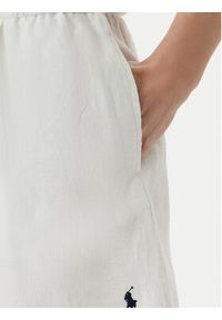 Polo Ralph Lauren Szorty materiałowe 211A12950002 Biały Relaxed Fit. Kolor: biały. Materiał: len #5