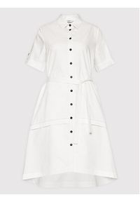 PESERICO - Peserico Sukienka koszulowa S02701A Biały Regular Fit. Kolor: biały. Materiał: syntetyk. Typ sukienki: koszulowe