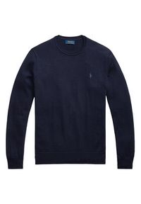 Polo Ralph Lauren Sweter 710946143001 Granatowy Slim Fit. Typ kołnierza: polo. Kolor: niebieski. Materiał: wełna #2
