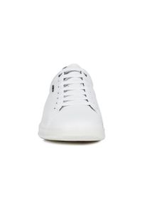 Geox - Buty skórzane. Nosek buta: okrągły. Zapięcie: sznurówki. Kolor: biały. Materiał: skóra. Szerokość cholewki: normalna #3