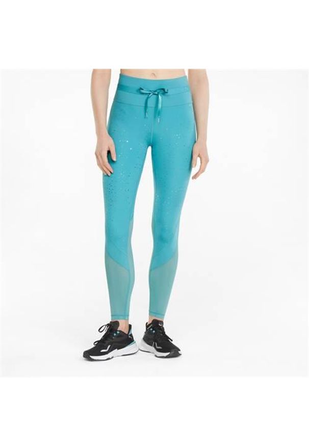 Spodnie treningowe damskie Puma Stardust High Waist. Stan: podwyższony. Kolor: niebieski. Materiał: dresówka. Sport: fitness