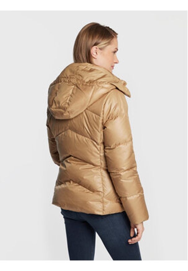 Calvin Klein Kurtka puchowa Essentail K20K204952 Beżowy Regular Fit. Kolor: beżowy. Materiał: puch, syntetyk