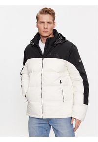 Champion Kurtka przejściowa Jacket 219191 Écru Regular Fit. Materiał: syntetyk