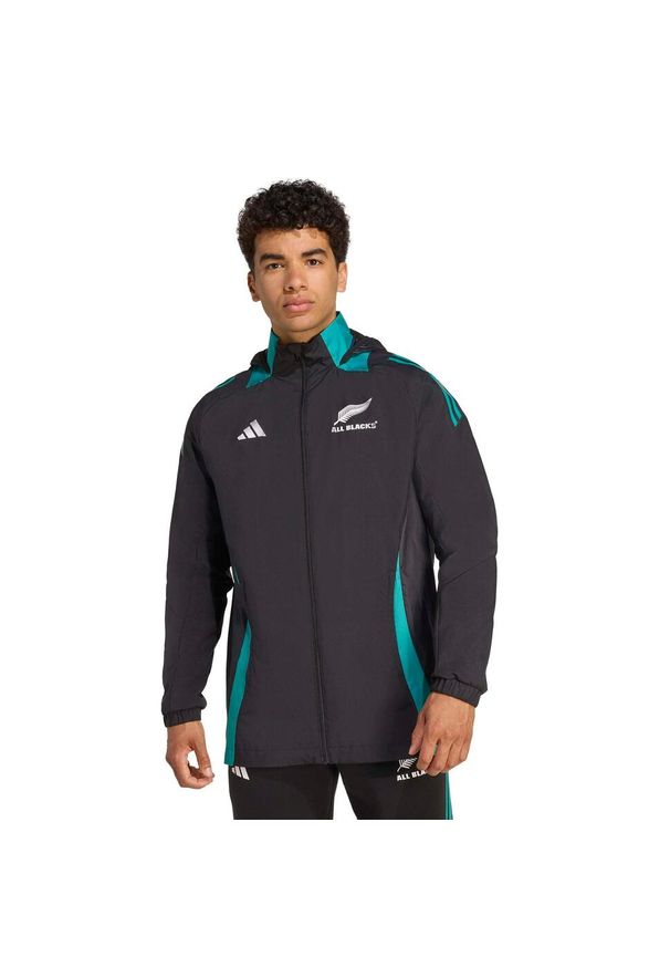 Adidas - Kurtka wodoodporna All Blacks 2025/26. Kolor: czarny