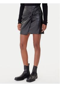 Vero Moda Spódnica z imitacji skóry Gawn 10333689 Czarny Regular Fit. Kolor: czarny. Materiał: skóra #9