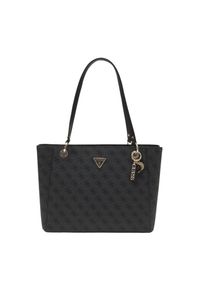 Guess - GUESS Szara shopperka damska Noelle Tote. Kolor: szary. Materiał: skórzane