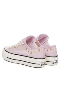 Converse Trampki Chuck Taylor All Star Lift Platform Heathered Glam​ A17595C Różowy. Kolor: różowy. Materiał: materiał. Obcas: na platformie #3