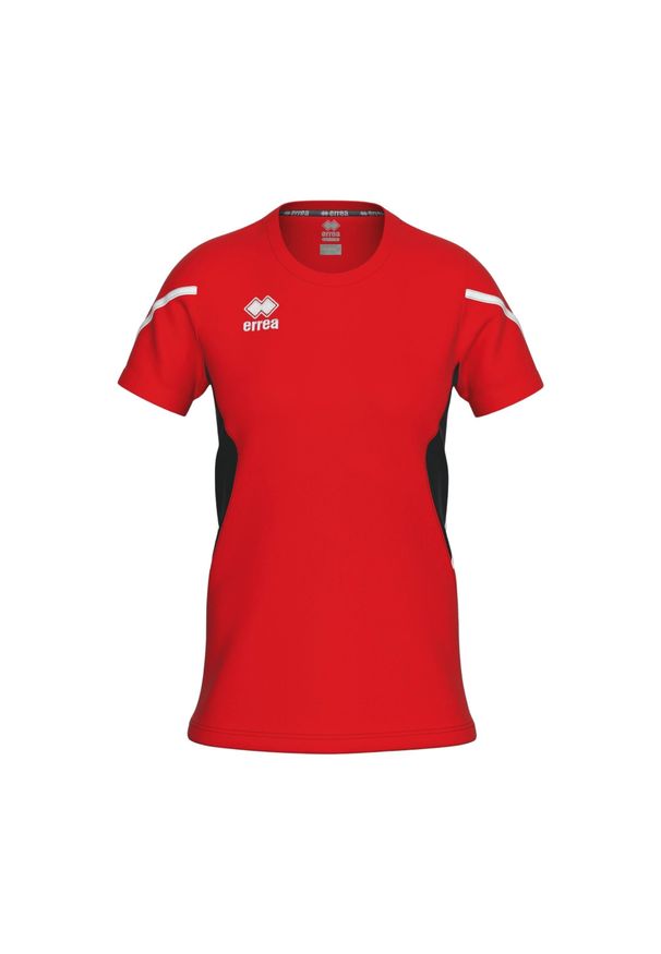 ERREA - Damska Koszulka Errea Corinne. Kolor: czerwony, wielokolorowy, czarny. Materiał: tkanina