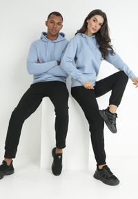 Born2be - Niebieska Bluza Notanthus. Okazja: na co dzień. Typ kołnierza: kaptur. Kolor: niebieski. Materiał: polar, dzianina. Wzór: jednolity. Styl: casual #8