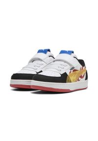 Puma - Sneakersy dla małych dzieci Caven 2.0 PUMA × HOT WHEELS™ PUMA. Kolor: biały, czarny, czerwony, wielokolorowy. Sezon: lato. Sport: koszykówka