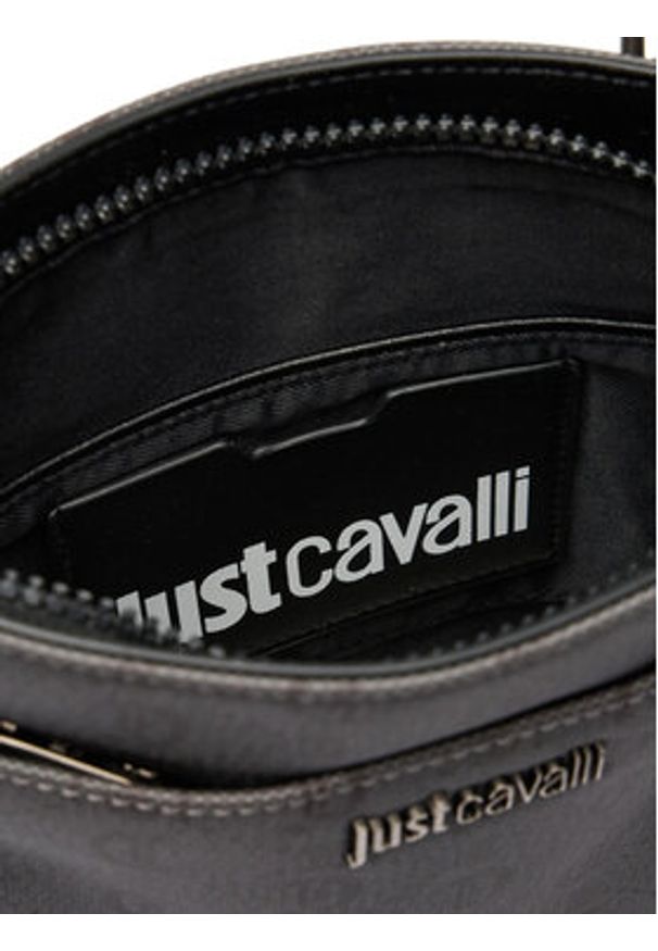 Just Cavalli Saszetka 80QA4B44 ZSD82 Szary. Kolor: szary. Materiał: skóra