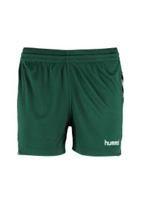 Spodenki damskie sportowe Hummel Authentic Charge Poly Shorts. Kolor: zielony