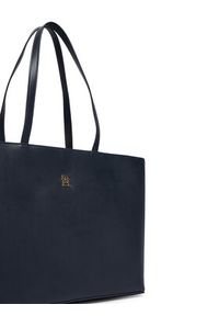 TOMMY HILFIGER - Tommy Hilfiger Torebka Im Latam Corp Tote AW0AW17322 Granatowy. Kolor: niebieski. Materiał: skórzane #3