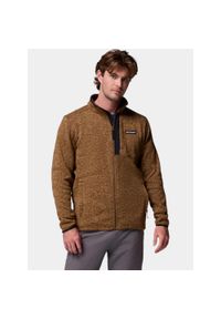 columbia - Sweter Męski Columbia Sweater Weather. Kolor: brązowy. Materiał: polar. Sport: turystyka piesza