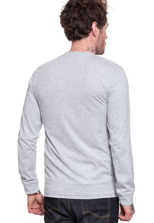 Lee - LEE CHEST LOGO TEE MĘSKA KOSZULKA Z DŁUGIM RĘKAWEM LONGSLEEVE LOGO SHARP GREY MELE L64SFE03 112115913. Długość rękawa: długi rękaw. Długość: długie