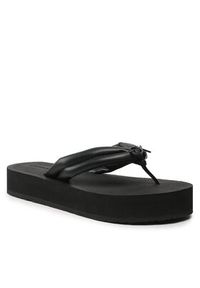 Calvin Klein Japonki Flatform Flip Flop W/Hw HW0HW1503 Czarny. Kolor: czarny. Materiał: skóra #7