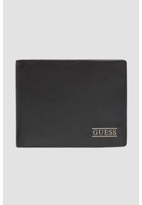 Guess - GUESS Czarny portfel New Boston. Kolor: czarny