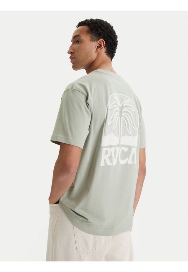 RVCA T-Shirt Palmcrest EVYZT00275 Zielony Relaxed Fit. Kolor: zielony. Materiał: bawełna