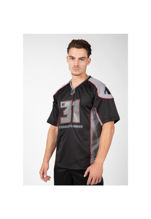 GORILLA WEAR - Jersey Gorilla Wear Athlete 2.0 Dennis James. Kolor: szary, wielokolorowy, czarny. Materiał: jersey. Sport: fitness