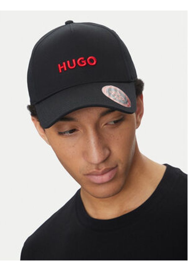 Hugo - HUGO Czapka z daszkiem Jude 50533410 Czarny. Kolor: czarny. Materiał: materiał, bawełna