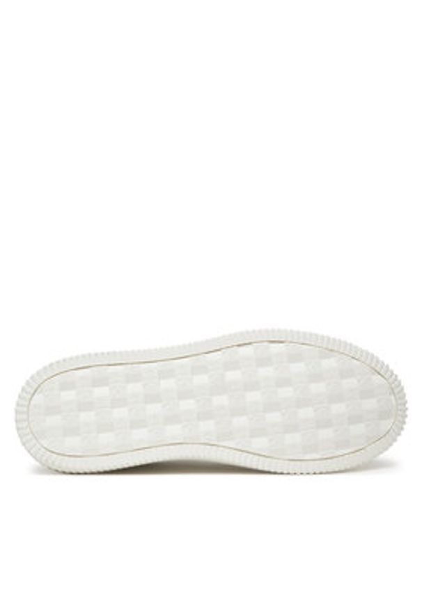 Calvin Klein Jeans Sneakersy Chunky Cupsole Monologo YM0YM01317 Biały. Kolor: biały. Materiał: skóra