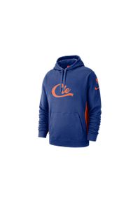 Nike - Bluza męska nike nba cleveland cavaliers courtside hoodie rush blue. Kolor: niebieski. Sport: bieganie