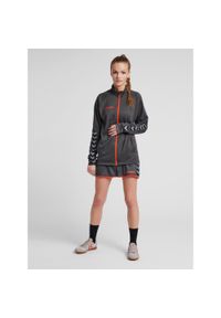 Kurtka damska Hummel Zip hmlAUTHENTIC Poly. Kolor: szary. Materiał: poliester. Sport: fitness