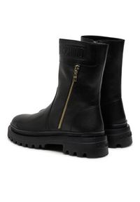 Love Moschino - LOVE MOSCHINO Botki JA24245G0LIA0000 Czarny. Kolor: czarny. Materiał: skóra
