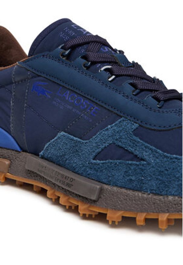 Lacoste Sneakersy Elite Active 7-50SMA0081 Granatowy. Kolor: niebieski. Materiał: zamsz, skóra