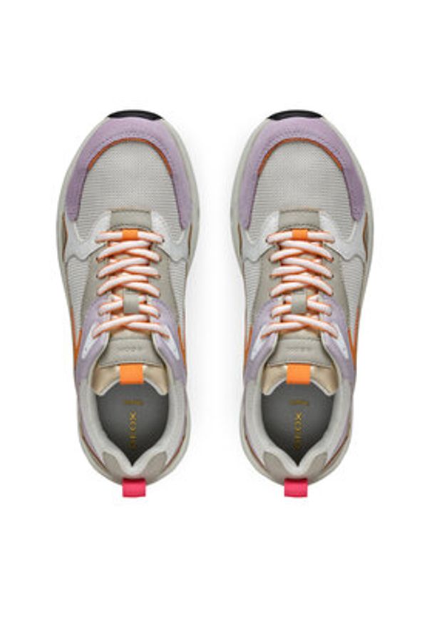Geox Sneakersy D Zarvia D55YLA 0AS54 C1022 Biały. Kolor: biały. Materiał: materiał
