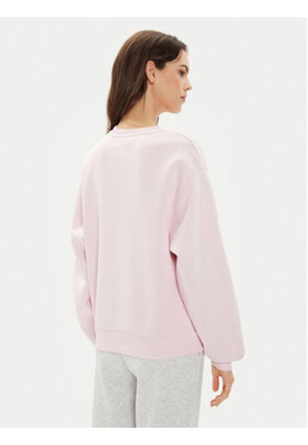 Gina Tricot Bluza Basic 10943 Różowy Relaxed Fit. Kolor: różowy. Materiał: bawełna, syntetyk