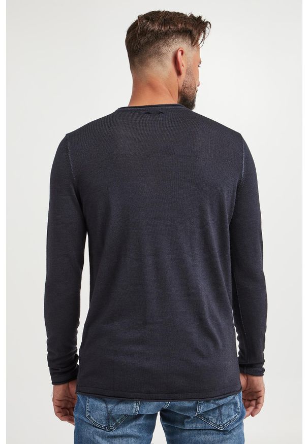 JOOP! Jeans - Sweter męski wełniany Lelios JOOP! JEANS. Materiał: wełna